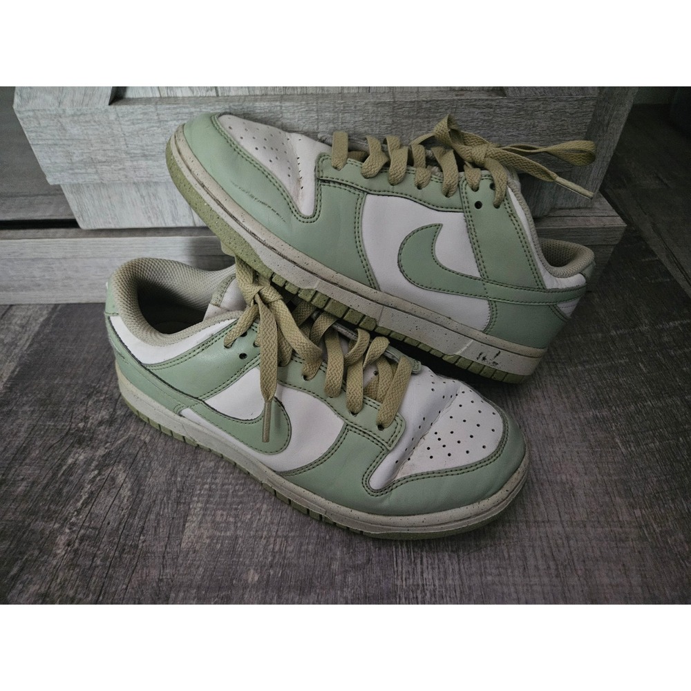 Nike Dunk Low Next Nature Women Size 7 Sea Glass Sail Speckled Sole Sneaker FAIR